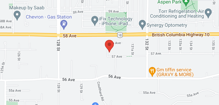map of 17005 57 AVENUE